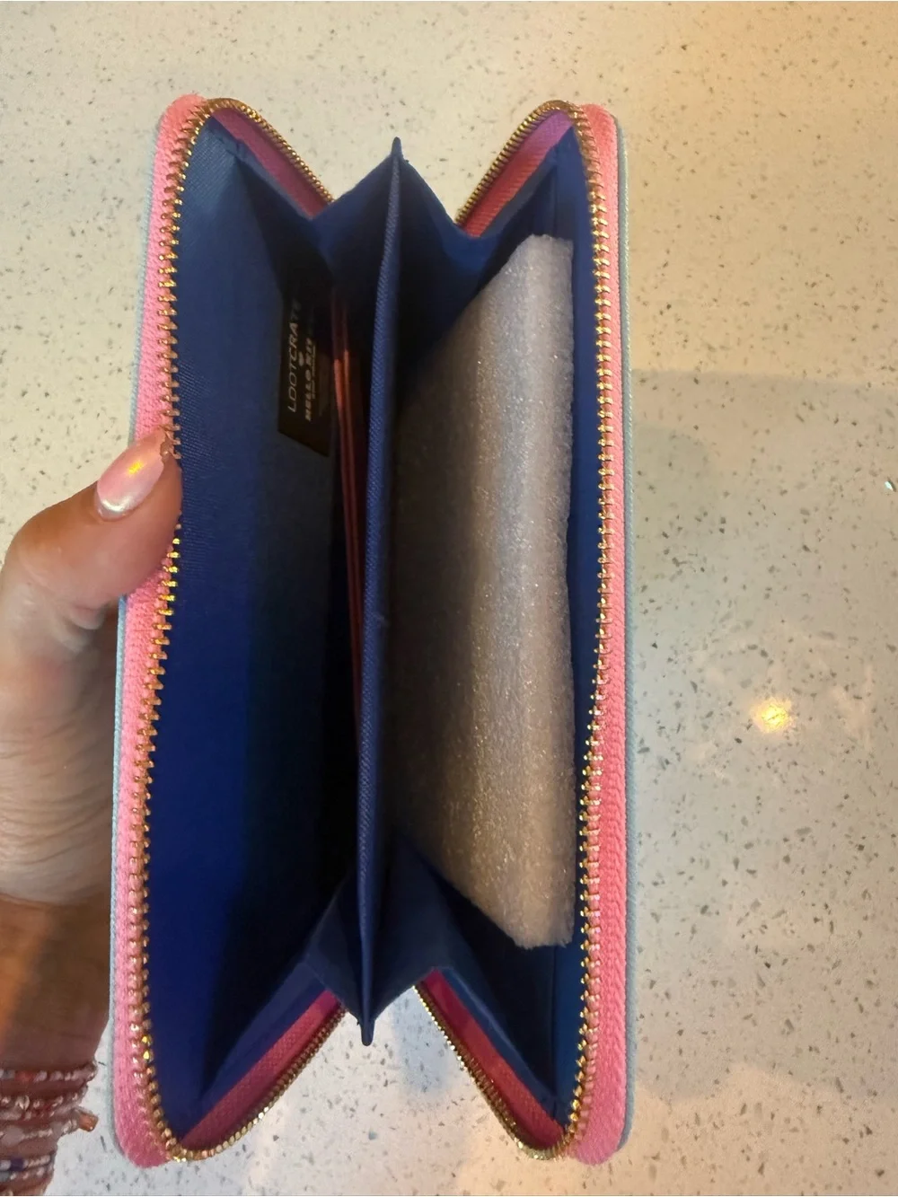 Loot Crate Blue Sanrio Trio Rainbow Kids Wallet